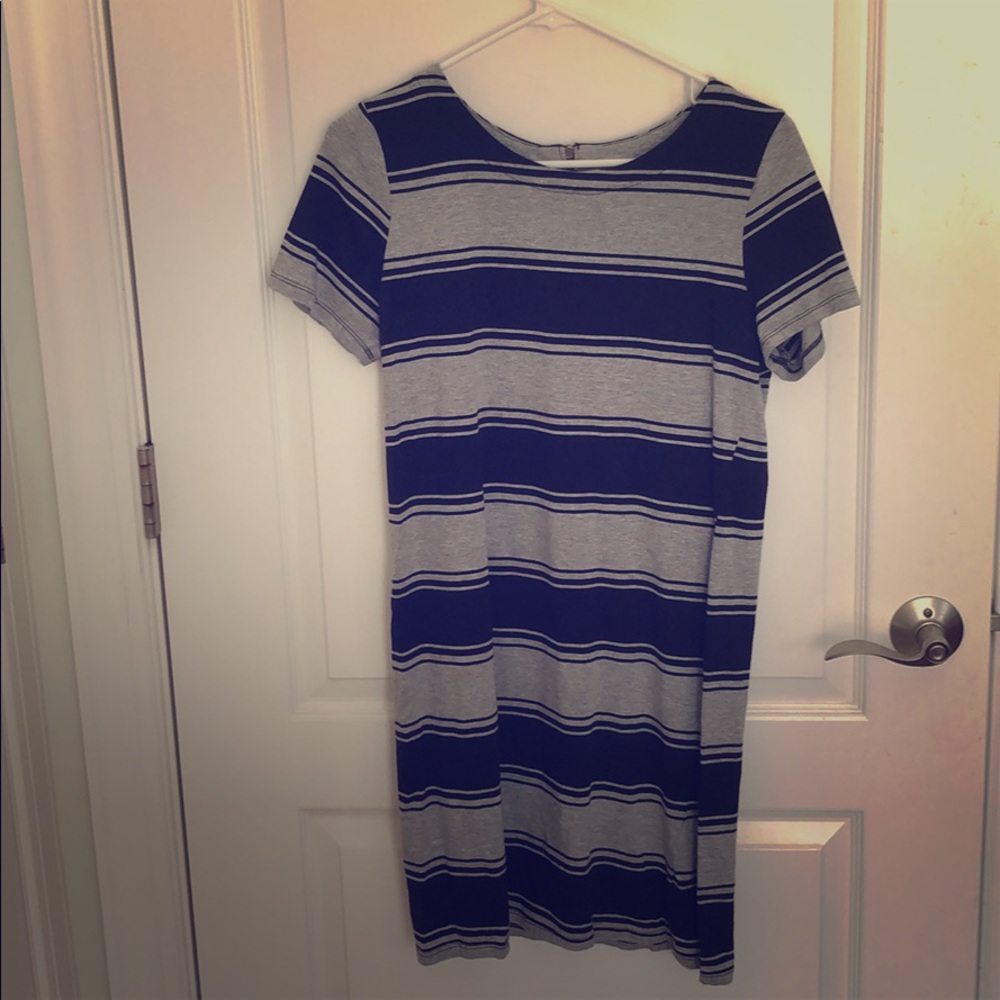 Black and grey striped dress